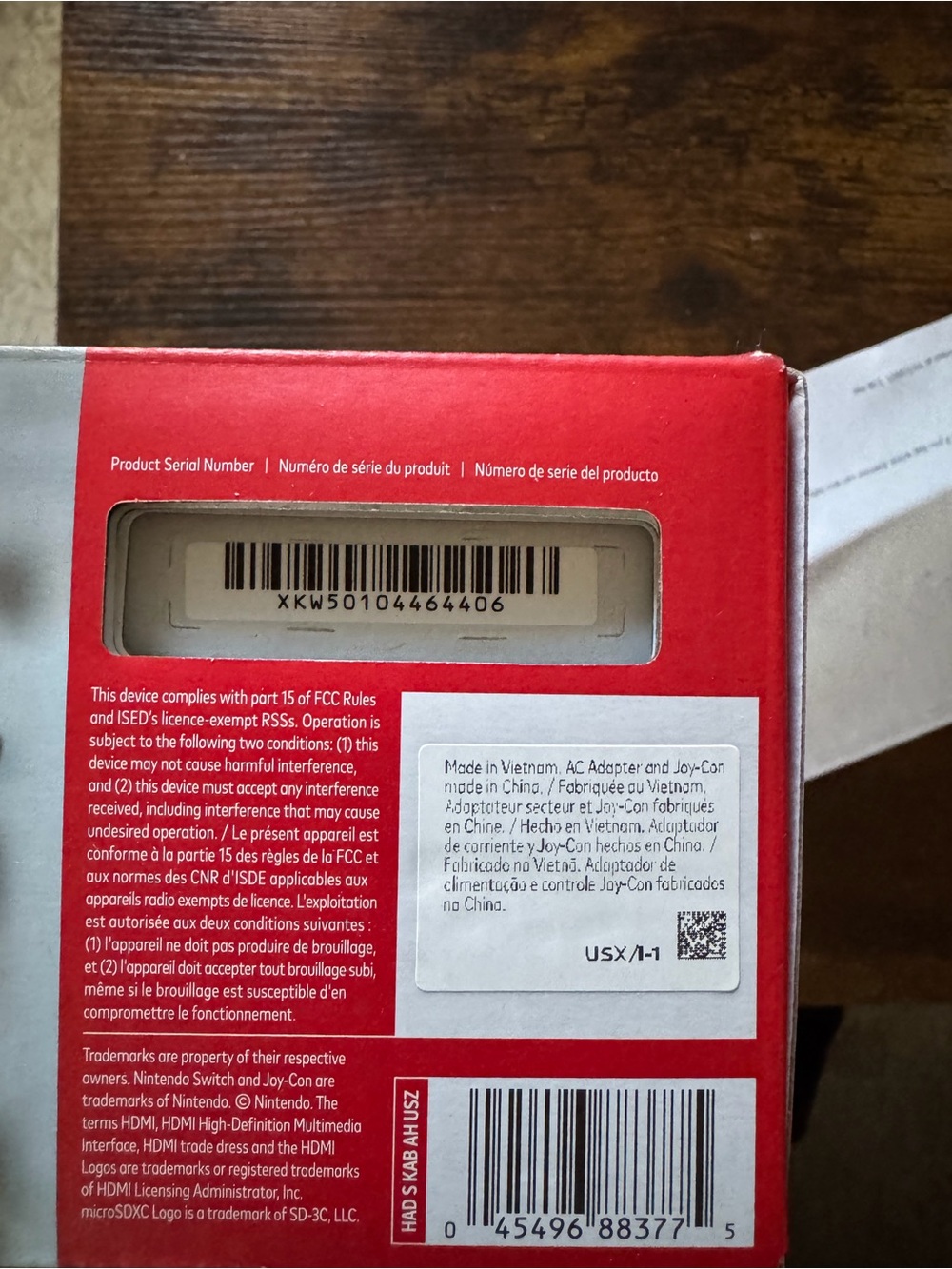 Nintendo Switch Handheld Console - Red Joy-Con